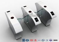 Setengah Tinggi Akses Kontrol Flap Barrier Gate Turnstile Otomatis Flap Barrier Dengan Acrylic Flap