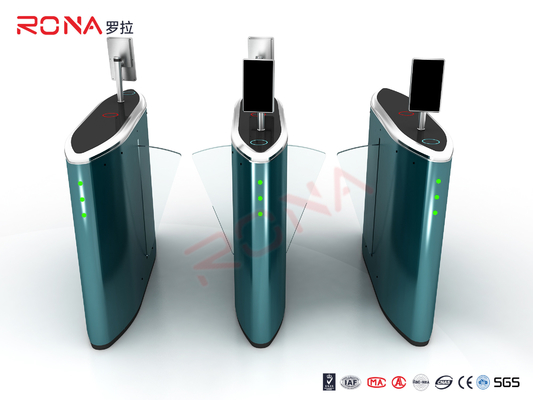 Beli Automatic Pedestrian Flap Barrier Gate Lake Warna Biru Dengan DC24V Brushless Motor online manufacture