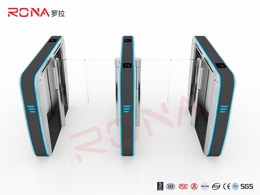Beli Brushless Motor Swing Barrier Gate Pembaca QR Pengenalan wajah 35 Orang/Menit Untuk Gedung Perkantoran online manufacture
