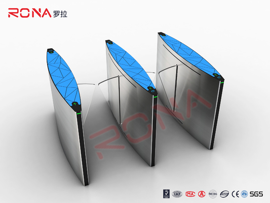 Beli Access Control Automatic Flap Turnstile Walk Through Optical Turnstile For Subway Station online manufacture