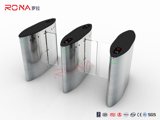 Beli CE Disetujui Gerbang Penghalang Geser Turnstile Masuk Listrik Cerdas 30 Orang / Min online manufacture