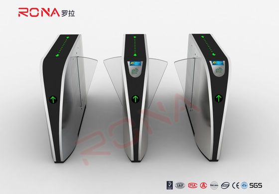 Beli Pintu Penghalang Flap Keamanan Logam 550mm 304 Pintu Turnstile Flap Baja Rinsing online manufacture