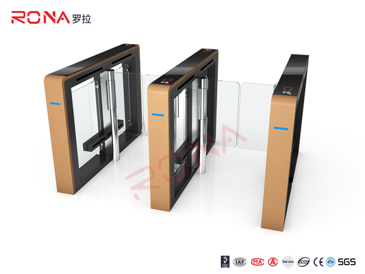 Beli TCP / IP Keamanan Elektro Kunci Pintu Swing Pedestrian Barrier Gate Turnstyle Fastlane Kaca online manufacture