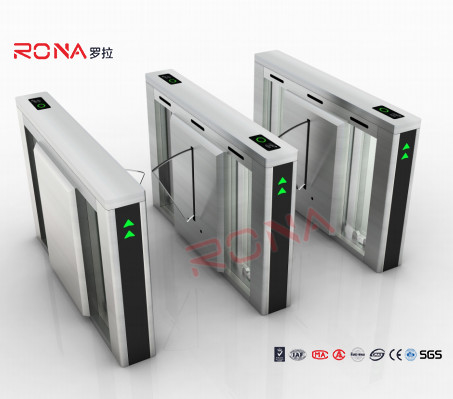 Beli Sidik jari Flap Barrier Turnstile Setengah Tinggi Keamanan 304 stainless steel online manufacture