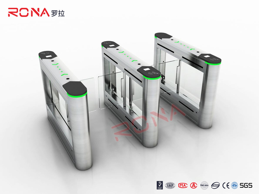 Beli 304 Baja tahan karat Bi-Directional Turnstile Gates dengan Card Reader dan DC Brushless Motor online manufacture