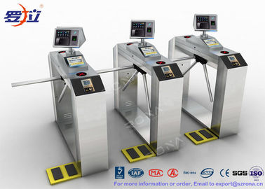 Beli TCP / IP Pintu Keamanan Access Control pintu putar RFID Automatic Tripod Turnstile Gerbang online manufacture