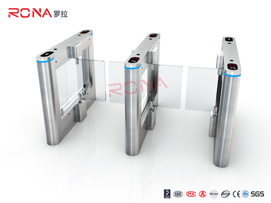 Beli Pengendalian Akses Pejalan kaki Keamanan Swing Gate Turnstile Dengan Kaca / Lengan Akrilik online manufacture