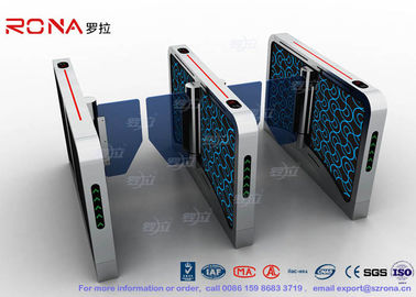 Beli 304 # Stainless Steel Fastlane Kecepatan Gerbang Turnstile Pinggang Tinggi Dengan Batal Barrier Panel online manufacture