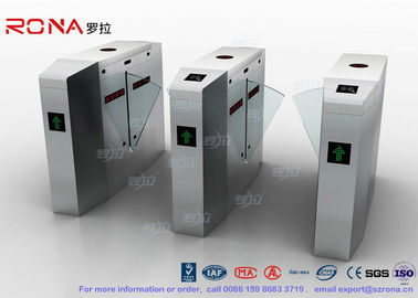 Beli Outdoor / Indoor Flap Barrier Gate Entrance Pembaca pintu putar Removable HID 13.56MHz RFID online manufacture