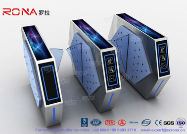Beli 2 Lanes Flap Barrier Turnstile Dengan Sistem manament Tiket Dengan Light Di Cinema online manufacture