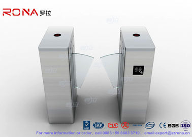 Beli Flap Barrier Gate Setengah Tinggi Turnstiles Masuk Dengan Flapper Merah Lembut online manufacture