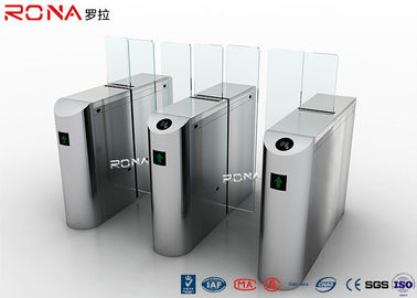 Beli 304 Stainless Steel Geser Barrier Gate 220AC Sevor Motor Dengan Kaca Ketinggian Penuh online manufacture