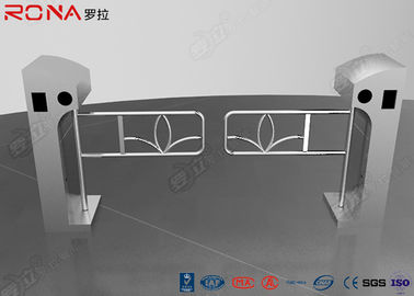 Beli Digital Optical Gate Swing Turnstile Controlled Acrylic / Tempered Glass Arm online manufacture