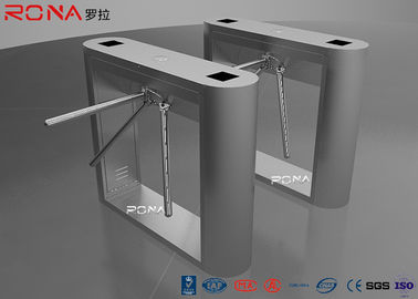 Beli Automatic Pedestrian Setengah Tinggi Turnstile 304 Stainless Steel Sidik Jari / Card Reader online manufacture