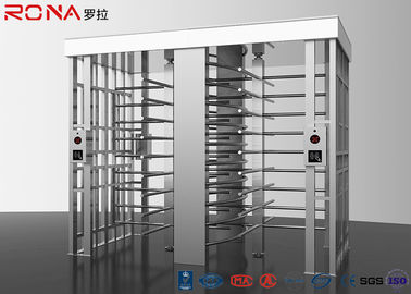 Beli Bergulir Penuh Tinggi Turnstile Gate Double Lane 50dB Kebisingan Untuk Kontrol Crowd online manufacture