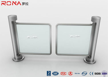 Beli Akses Kontrol Swing Gate Turnstile Dual Mechanical Metal Round Pillar Single Pole online manufacture