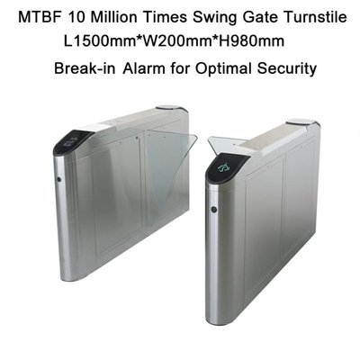 Beli MTBF 10 Juta Kali Gerbang Putar Turnstile L1500mm*W200mm*H980mm Alarm Pelanggaran untuk Keamanan Optimal online manufacture