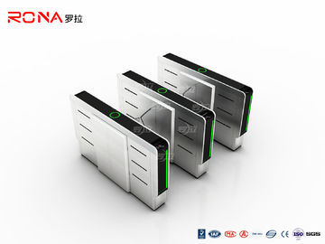 Beli Acrylic Flap Barrier Gate Kartu IC Sistem Keamanan Kantor Pejalan Kaki Sidik Jari online manufacture