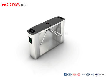Beli Sistem Keamanan Pejalan Kaki Jenis Jembatan Pintu Putar Tripod RFID Dengan Pembaca Sidik Jari online manufacture