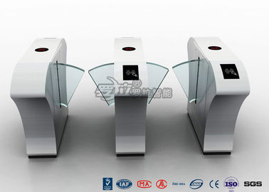 Beli Gerbang Turnstile Pedestrian Flap Kaca Organik, Sistem Kontrol Akses Pintu Putar 20W online manufacture