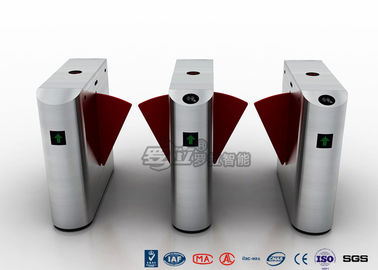 Beli Pintu Masuk Flap Pedestrian Turnstile Gate SUS 304 Dengan Sistem Pengenalan Sidik Jari online manufacture