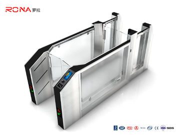 Beli Gerbang Kecepatan Bandara Turnstile RS232 SS Dengan Sistem Sidik Jari Pengenalan Wajah online manufacture