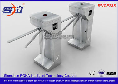 Stainless Steel 304 Tripod Turnstile Gate Standing Type Untuk Terminal Bus