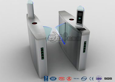 Fingerprint Flap Barrier Turnstile Half Height Keamanan 304 Stainless Steel