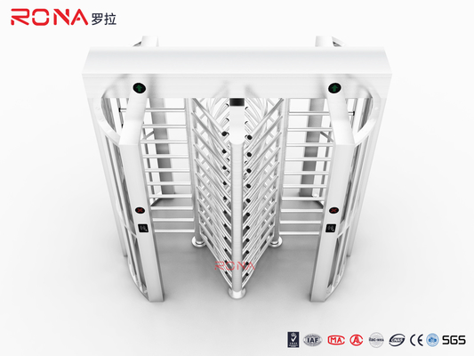 Gedung Perkantoran Tinggi Penuh Turnstile Gate Security Double Routeway Dengan Solenoid Valve