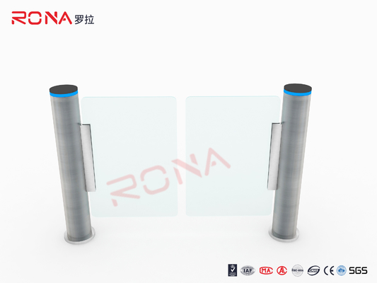 Pintu Masuk Supermarket 304 Stainless Steel Speed ​​Gate Turnstile Dengan Smart Cylinder Door