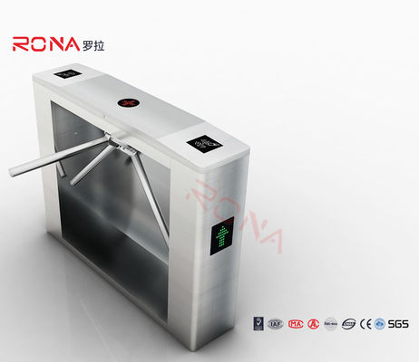 Pinggang Tinggi Tripod Turnstile Gerbang Mekanisme Pintar Antirust Dengan Layanan Tiket