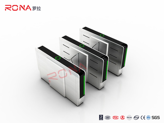 Tinggi Pinggang Flap Barrier Gate Access Control Barcode Flap Barrier Turnstile Untuk Museum