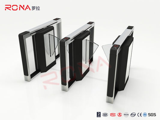 RFID Otomatis Flap Barrier Gate 304 Stainess Steel Keamanan Akses Control Turnstile
