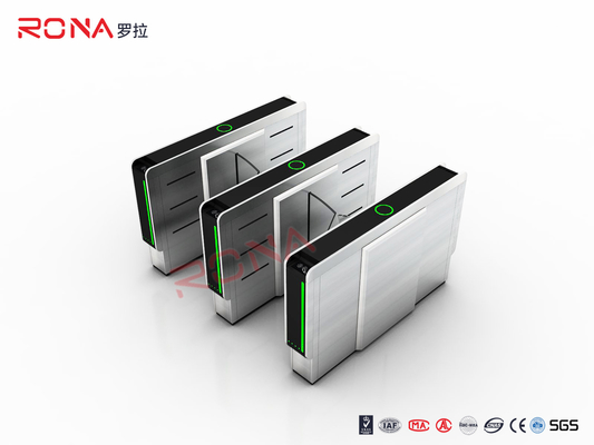 Flap Barrier Gate High Security Turnstile Entry Systems Tinggi pinggang Turnstiles 550mm Lebar Jalur