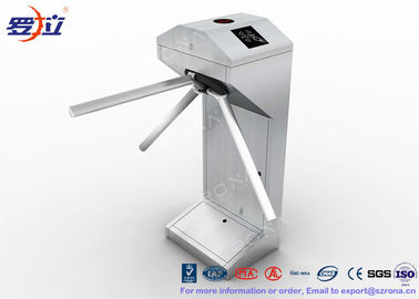2016 Semi - Otomatis Vertikal Tripod Turnstile Gerbang / Turnstile Keamanan Gates / Keamanan Arm Barrier Tripod