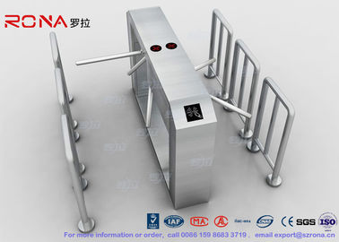Pinggang tinggi Tripod Turnstile Gerbang Mekanisme Cerdas Antirust Untuk Station