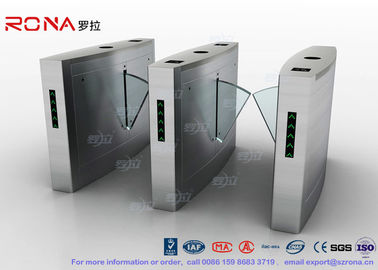 Flap Barrier Gate Pembaca sidik jari Turnstile Barrier Gate Acrylic Flap Barrier Turnstile
