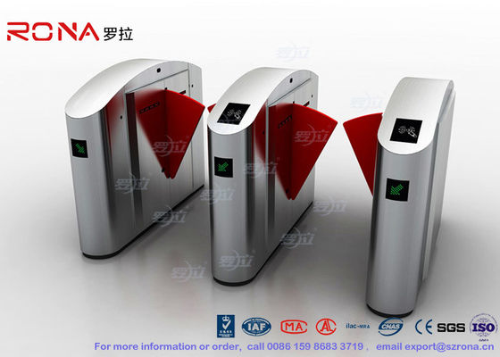 Flap Barrier Gate TCP / IP Flap Turnstile Gerbang Keamanan Akses Kontrol Lanes Kursi Roda Untuk Pintu Subway