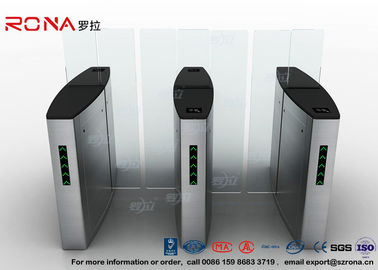 Building Access Control Turnstile Flap Barrier Otomatis Dengan Permukaan Polishing