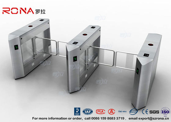 Keamanan 900mm Swing Barrier Gate Handicap dapat diakses RFID Turnstyle Gates