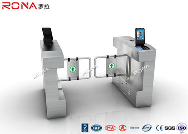 Kontrol Akses Swing Pengenalan Wajah Pintu Gerbang Turnstile Mengintegrasikan Tahan Lama