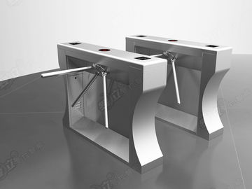 RFID Tripod Turnstile Gate Kode QR Turnstile Akses Pintu Sidik Jari Untuk Fitness Gyms