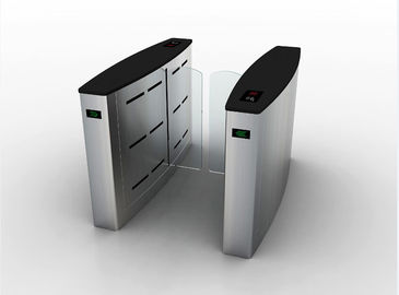 Sistem Pintu Masuk Pintu Geser Sliding 304 Stainless Keamanan Tinggi Dengan Menggesekkan Kartu