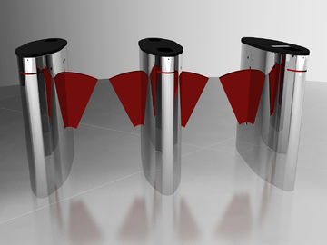 Kecepatan Tinggi Flap Swing Barrier Gate Card Kontrol Akses ESD Turnstile Long Life