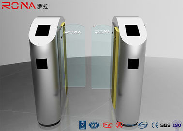 Keamanan Turnstile Barrier Gate Automatic Sliding Type Tempered Glass Warna Disesuaikan