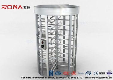 Penuh Tinggi Tinggi Keamanan Turnstile, Pintu Putar Access Dikendalikan 304 Stainless Steel
