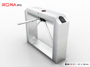 Tipe Jembatan 50Hz Rfid Automatic Tripod Turnstiles Pembaca Sidik Jari