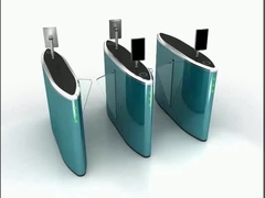 Pintu penghalang Flap Motor Brushless Turnstiles keamanan tinggi dengan lebar jalur 550mm