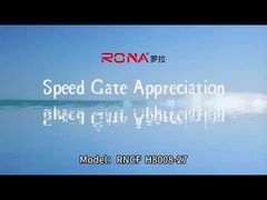 Kontrol Akses Gedung Kantor Pinggang Tinggi Pintu Putar Showcase Pembaca RFID Stainless Steel