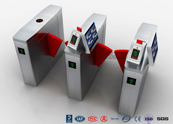 Automatic Turnstile Facial Recognition, Fast Lane Retractable Flap Barrier Gate